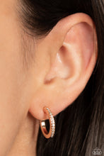 Load image into Gallery viewer, Audaciously Angelic - Rose Gold Petite Hoop Earrings
