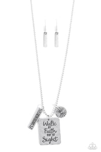 Sunshine Sight - Silver Bible Charm Necklace