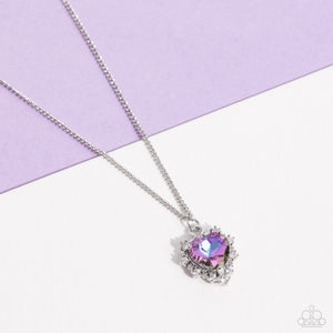 Be Still My Heart - Purple Heart Necklace