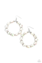 Load image into Gallery viewer, The PEARL Next Door - White Peal Bead Hoop Earrings
