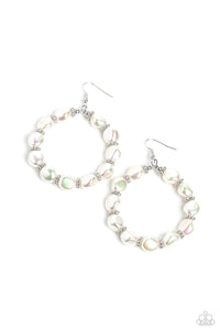 The PEARL Next Door - White Peal Bead Hoop Earrings