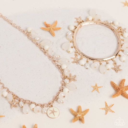 Surfer Serenade Necklace with matching Surfer Shanty Bracelet - Gold