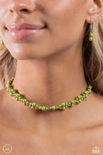 Load image into Gallery viewer, Dreamy Duchess - Green Beaded Choker Necklace
