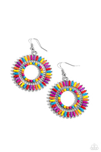 Ferris Wheel Finale - Multi Colored Earrings