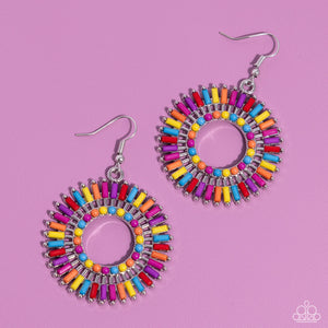 Ferris Wheel Finale - Multi Colored Earrings