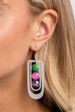 Load image into Gallery viewer, Layered Lure - Multi Colored Kohlrabi Acrylic Earrings
