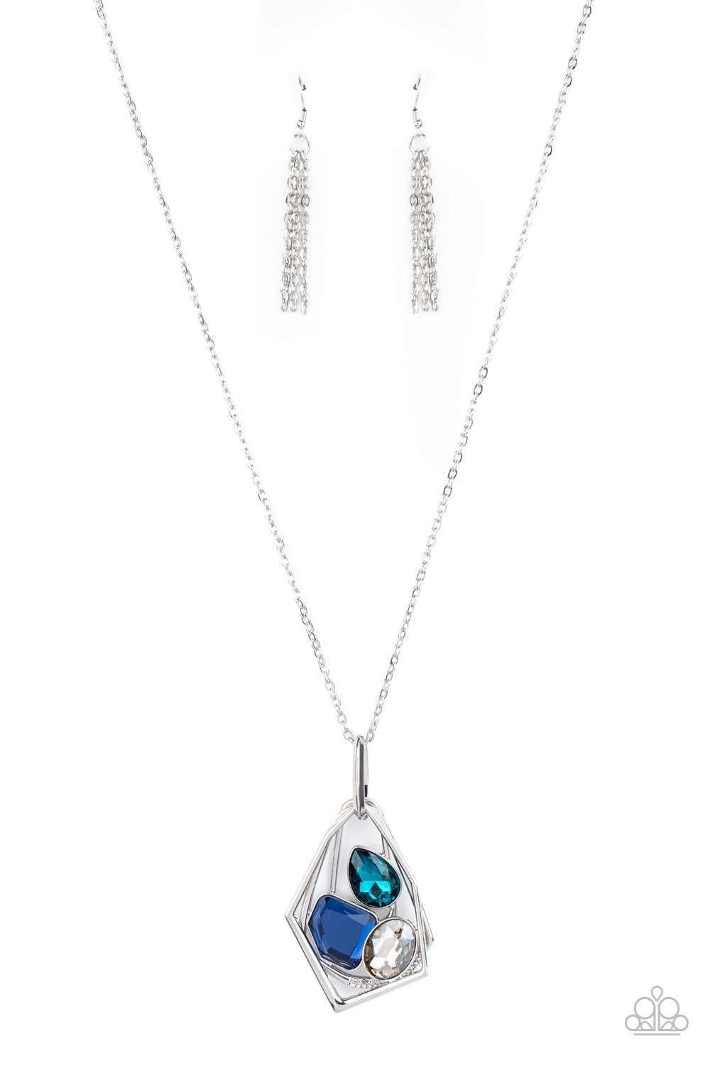 All Systems GLOW Blue Necklace