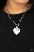 Load image into Gallery viewer, Heart-Stopping Sparkle Necklace With Matching Heartbeat Bedazzle Bracelet - Jewelry Set
