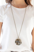 Load image into Gallery viewer, Metro Mosaic Brass Necklace
