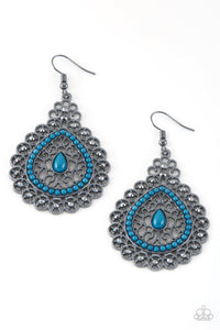 Carnival Courtesan Blue Earrings