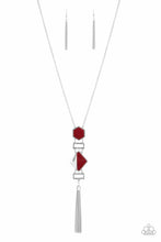 Load image into Gallery viewer, STRIPE Up a Conversation Red Necklace
