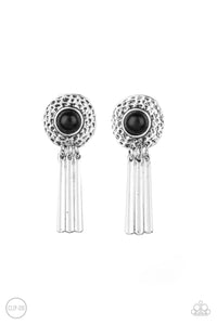 Desert Amulet Black Clip-On Earring