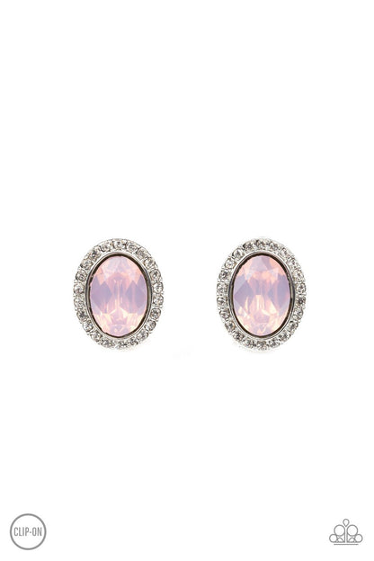 Have A GLOW At It Pink Clip-On Earring